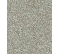 Non-woven wallpaper floral concrete look blue gold metallic 35532 (5,97£/1qm)