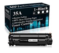 35A Toner Cartridge CB435A Black Replacement for HP Laserjet P1002 P1003 P1004 P1005 P1006 P1007 P1008 P1009 Printer