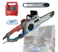 35cm/48cm Electric Concrete Chain Saw, Handheld Chainsaw Wall Cutting Machine for Granite/Concrete/Marble, Industrial Concrete Cutting Equipment with 2 Chains/2 Guide Bar,48cm