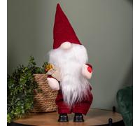 35cm Battery Operated Musical Walking Christmas Gonk Decoration in Red