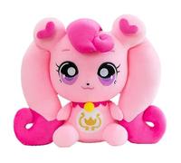 35cm Cartoon Plush Toy Doll with Big Eyes and Heart Details, Soft Stuffed Magical Animal Doll for Girls, Kawaii Fantasy Creature Plushie for Bedroom, Pretend Play, and Collection Display