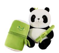 35cm Cute Panda Plush Toy with Eco-Friendly Fiber Filling - Soft Stuffed Animal Cuddle Doll for Kids Aged 3-14