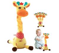35cm Dancing Giraffe Toy, Dancing & Singing & Talking & Recording & Repeat Educational Giraffes Toys, Interactive Giraffes Stuffed Animal Toys, Safe & Soft Plush Giraffe Toy Gifts for Toddlers Kids