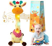 35cm Dancing Giraffe Toy,Talking Dancing Singing Giraffe,Usb Charging Songs Playing & Volume Control,Ducational Toys Recording For Baby Toddler (C)