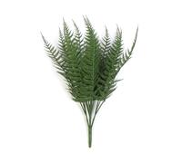 35cm Fire Resistant Artificial Fern Stem Leaf Green One Size