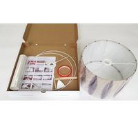 35cm Lampshade Making Kit for Ceiling or Table lamp..DIY. Includes Wooden Stick (35cm Single Kit, Drum)