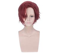 35Cm Length Pink White And Deep Red Cosplay Wig Game Arcanum Wig Short Cosplay For Man And Women Wig Synthetic Cosplay Wig Head PL-598-2