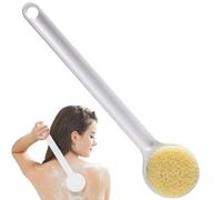 35CM Long Handle Back Scrubber for Shower & Dry Brushing. Soft Nylon bristles exfoliate Dead Skin, Boost Circulation & Lymphatic Drainage. Non-Slip Grip, Quick-Dry Design. Ideal for Men/Women/Kids