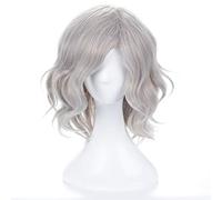 35Cm Monte Cristo Edmond Fate Grand Order Fgo Avenger Grey Curly Synthetic Hair Cosplay Wig Halloween Costume Wig+Wig Cap