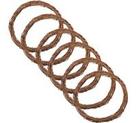 35cm Natural Grapevine Wreath, Vine Branch Wreath Ring, Rattan Wreaths Making Supplies for DIY Autumn Christmas Crafting, Front Door Wall Hanging Round Plain Wreaths, Wedding and Party Decor (4PCS)