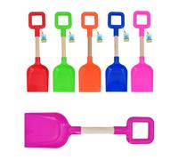 35Cm Plastic And Wood Spade For Sand Soil Digging Beach Toy - 6 Pack