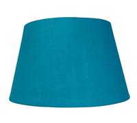 35cm Tapered Drum Lampshade - 14 Colours, Dual Shade Ring, Ceiling Pendant or Table/Floor Lamp Shade, Easy Fit, Modern Fabric Light Shade - (Teal)