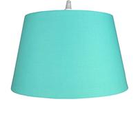 35cm Tapered Drum Lampshade - 14 Colours, Dual Shade Ring, Ceiling Pendant or Table/Floor Lamp Shade, Easy Fit, Modern Fabric Light Shade (Duck Egg)