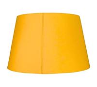 35cm Tapered Drum Lampshade - 14 Colours, Dual Shade Ring, Ceiling Pendant or Table/Floor Lamp Shade, Easy Fit, Modern Fabric Light Shade (Mustard)