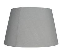 35cm Tapered Drum Lampshade - 14 Colours, Dual Shade Ring, Ceiling Pendant or Table/Floor Lamp Shade, Easy Fit, Modern Fabric Light Shade - (Grey)