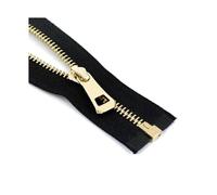 35cm to 85cm Metal Zipper Open-End for Handbags Replacement Clothing Shoes Repair Kits Sewing Accessories 5#,Black Gold,85cm-1Pcs
