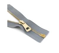 35cm to 85cm Metal Zipper Open-End for Handbags Replacement Clothing Shoes Repair Kits Sewing Accessories 5#,Gray Gold,75cm-1Pcs