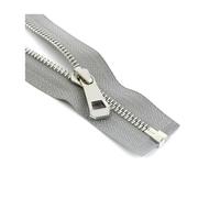 35cm to 85cm Metal Zipper Open-End for Handbags Replacement Clothing Shoes Repair Kits Sewing Accessories 5#,Gray Silver,85cm-2Pcs