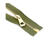 35cm to 85cm Metal Zipper Open-End for Handbags Replacement Clothing Shoes Repair Kits Sewing Accessories 5#,Green Gold,35cm-2Pcs