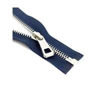 35cm to 85cm Metal Zipper Open-End for Handbags Replacement Clothing Shoes Repair Kits Sewing Accessories 5#,Navy Blue Silver,65cm-2Pcs