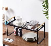 (35cm W x 20.5cm D x 20cm H) Free Standing Kitchen Spice Herb Rack Holder Cupboard Organiser