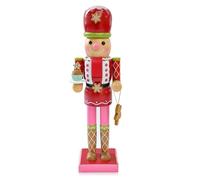 35cm Wooden Cookie Women Nutcracker Soldier Christmas Decorations,Large Christmas Nutcracker Figures Ornaments,Nutcracker Gifts Nutcracker Soldiers Puppet Doll for Tradition Xmas Present Indoor Decor