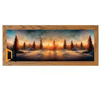 35cm x 20cm Dark Oak Photo Frame Wood Picture Poster Frame Acrylic Glass Premium Quality Any Bespoke Size Available Small Large Modern Photo Pictures Wall Frames