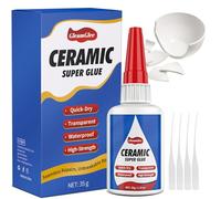 35g Ceramic Glue - Ultra Strong, Instant, Waterproof, high Temperature Resistant, Food Grade Super Glue Adhesive for Porcelain, Pottery, Dishes, Tiles, DIY Crafts, and More