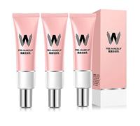 35g Primer Face Makeup Base Pink Isolation Cream Invisible Pore,Big Cover Acne Marks,Smooth Skin,Brightening Moisturizing Essence Concealer Foundation (3PCS)