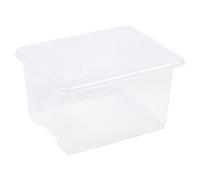 (35L, Clear) 2 X Storage Boxes Stackable Container Lightweight