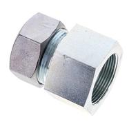 35L & M42x2 Zink plated Steel Straight Cutting Fitting with Female Threads 160 bar ISO 8434-1