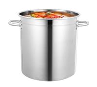 35L Pot Soup 47 * 36cm Vogue Stock Pot with Handle and Lid, Multifunctional Large Capacity Stainless Steel Stock Pot Capacity Graduations Hangable Lid Cooking Pots for Hotels, Restaurants, Kitchens