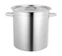 35L Stainless Steel Deep Stock Pot with Lid Large Pots Large Cooking Pot Ideal for Hotels Restaurants Kitchens Big Pots for Family and Restaurant Cooking Stewing