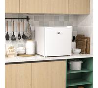 35L Tabletop Freezer with Adjustable Temperature Wire Shelf White HOMCOM White One Size