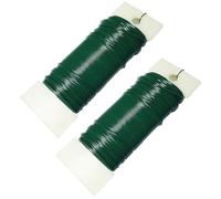35m Florist Wire for Wreath Making Christmas Wreath Wire Floristry Wires 22 Gauge Garden or Craft Binding Flower Xmas DIY Flower Arrangement Crafting Binding (green 2p)
