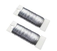 35m Florist Wire for Wreath Making Christmas Wreath Wire Floristry Wires 22 Gauge Garden or Craft Binding Flower Xmas DIY Flower Arrangement Crafting Binding (silver 2p)