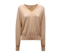 35M525 Jumper - female - Emma&Gaia - V-neck Knitwear - Beige - M - Knitwear M