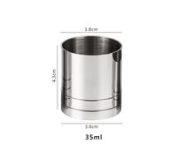 35ML 50ML Stainless Steel Measure Cup Cocktail for Ideal for Kitchen and Home with 25Ml and 35Ml Crafted from Stainless Steel Premium MaterialMade of 304 (35ML)