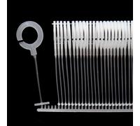 35mm/1.37in O-Shaped, Tagging Gun Fasteners Set, 5000Pieces Clothing Price Tag Barbs Loop Locks for Hanging Labels on Garments, Shoes, Accessories