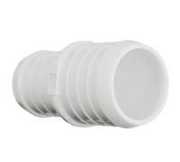 35mm > 28mm (1 3/8" > 1 1/8") White Pipe Corrugated Reducing Joiner PVC Barbed Straight Tube Adapter Hose Reducer Fitting Coupling Adapter