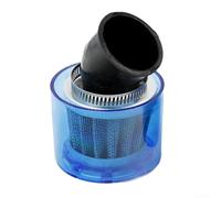 35mm 38mm Motorbike Air Filter Washable Reusable Clamp-On Design Angled Straight Mouth for Scooter Moped Go Kart Racing Replacement Part Blue(35mm Bevel)
