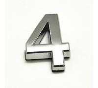 35mm 3D Self Adhesive House Plaque Numbers 0-9 Silver Address Number Digits Numeral Electroplated Door Plate Sign Back 3M Glue Wall Sticker for Family Hotel Apartment Home Street, Elpruperif (4)