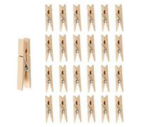 35mm 50 Pack Mini Wooden Pegs, Mini Pegs for Holding Photo Paper, Photo Pegs for Craft