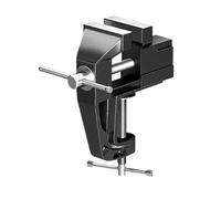 35mm/50mm Multipurpose Mini Bench Dual-Purpose Table Clamp-on Vise with 360 Degrees Swivel Base for Woodworking DIY Workbench(50mm)