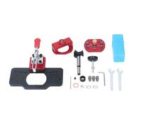 35mm Aluminum Alloy Hinge Jig Drilling Hole Puncher, Cabinet Hinge Jig Drill Guide with Locator for Woodworking, Accurate Hole Opener for Door Panels and Cabinets