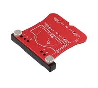35mm Aluminum Cabinet Door Hinge Jig for Accurate Marking and Mounting of Concealed Hinges on Cabinets (Red)