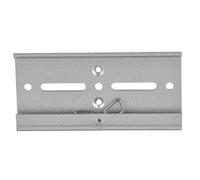 35mm Aluminum Din Rail Fixed Clamp, 2 - Hole Durable Mounting Clip - Sturdy Wear Surface, Ideal for Relay Securing and Industrial Use (100mm Frosted)