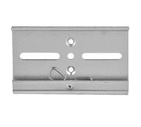 35mm Aluminum Din Rail Fixed Clamp, 2 - Hole Durable Mounting Clip - Sturdy Wear Surface, Ideal for Relay Securing and Industrial Use (80mm Frosted)