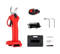 35mm Brushless Electric Pruning Shears 4 Gear Battery Pruner Scissors Gardening Tools for 18V Accurate Measurement(1 Battery)