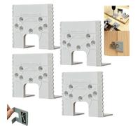 35mm Cabinet Hinge Jig - Magnetic Hinge Installation Kit with 2mm Gap Limit | Precision Concealed Hinge Jig for Cabinet Door Positioning & Drilling | Durable ABS Woodworking Tool - 4 PCS